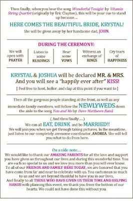 Ceremony Programs