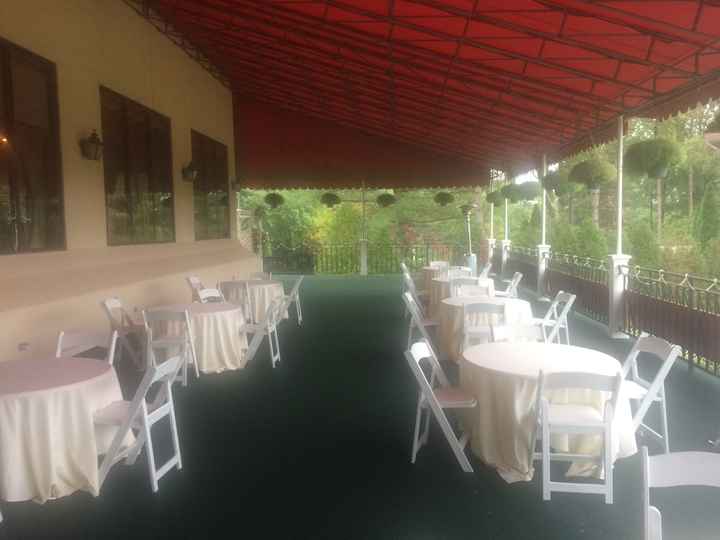 Reception Outdoor Terrace Decorations