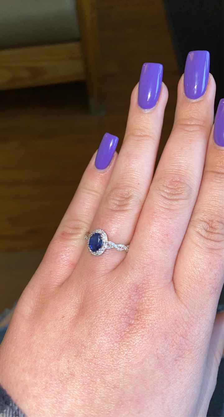 Please show me your non-diamond engagement/wedding ring - 1