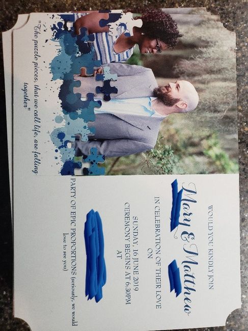 Pictures on Wedding Invitations 1