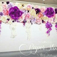 Giant Paper Flower Wall