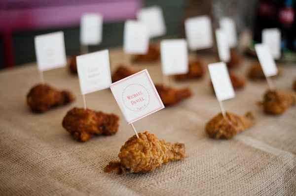 Food-inspired escort cards: Which one would you want?