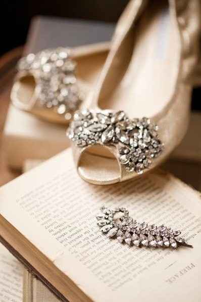 Wedding shoes: A hint of sparkle or big bling?