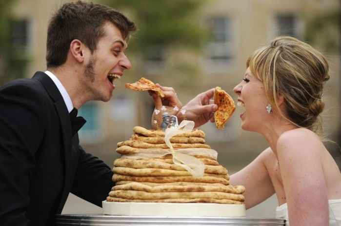 Pizza wedding 'cake' - would you do it?