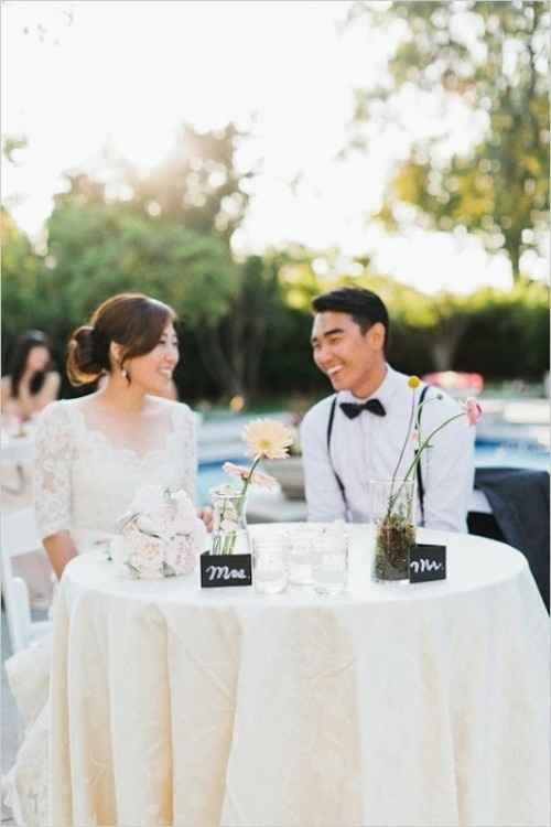Sweetheart table decor inspiration