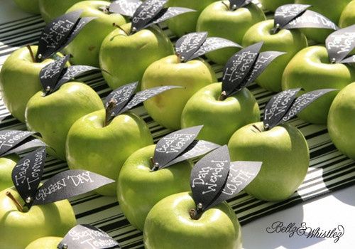 Food-inspired escort cards: Which one would you want?