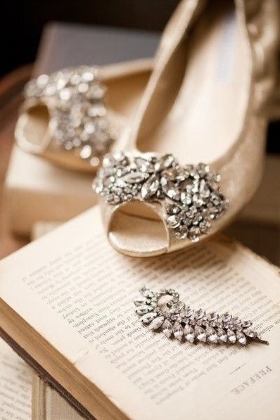 Wedding shoes: A hint of sparkle or big bling?
