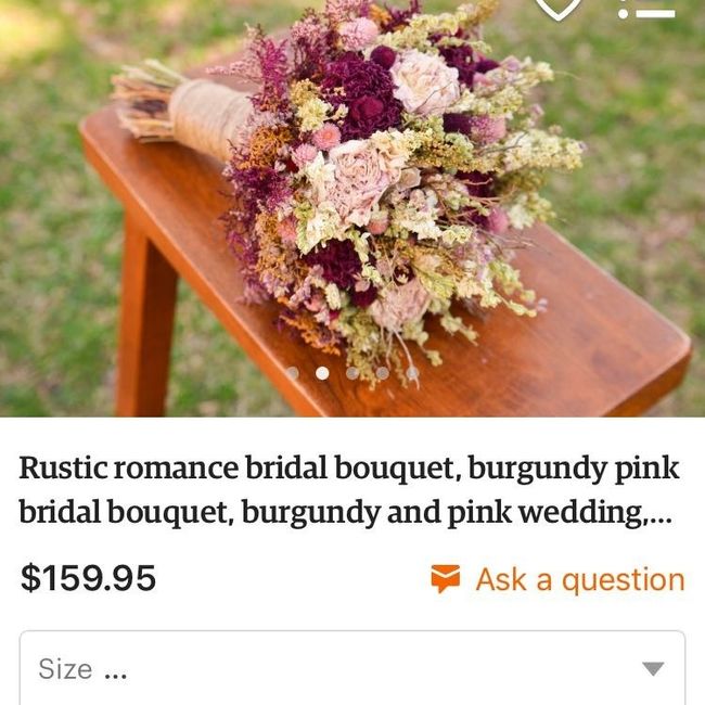Dried bouquets/flowers