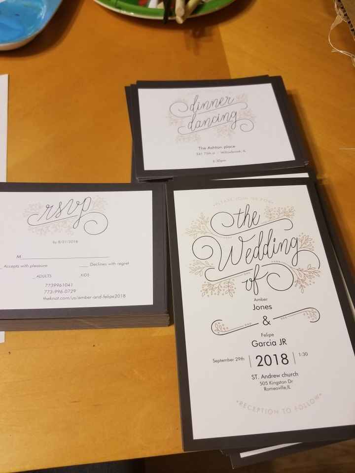 Let's see your invitations!  Any special details? - 1