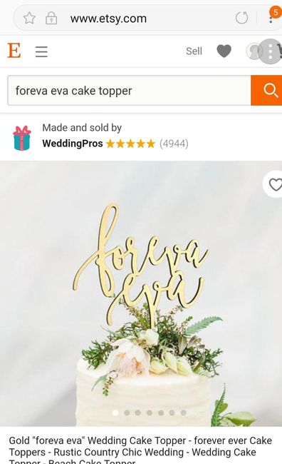 Wedding Cake Topper - 1