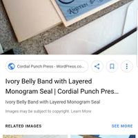 Monogram/initial cards with invitations - 1