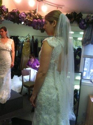 I got my DRESS today!!!!  with Pics!