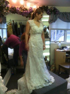 I got my DRESS today!!!!  with Pics!