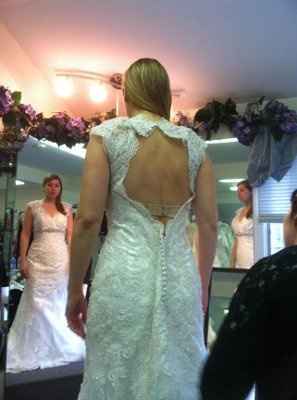 I got my DRESS today!!!!  with Pics!