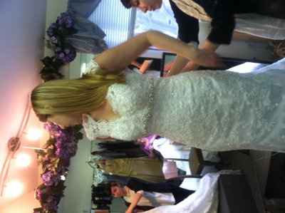 I got my DRESS today!!!!  with Pics!