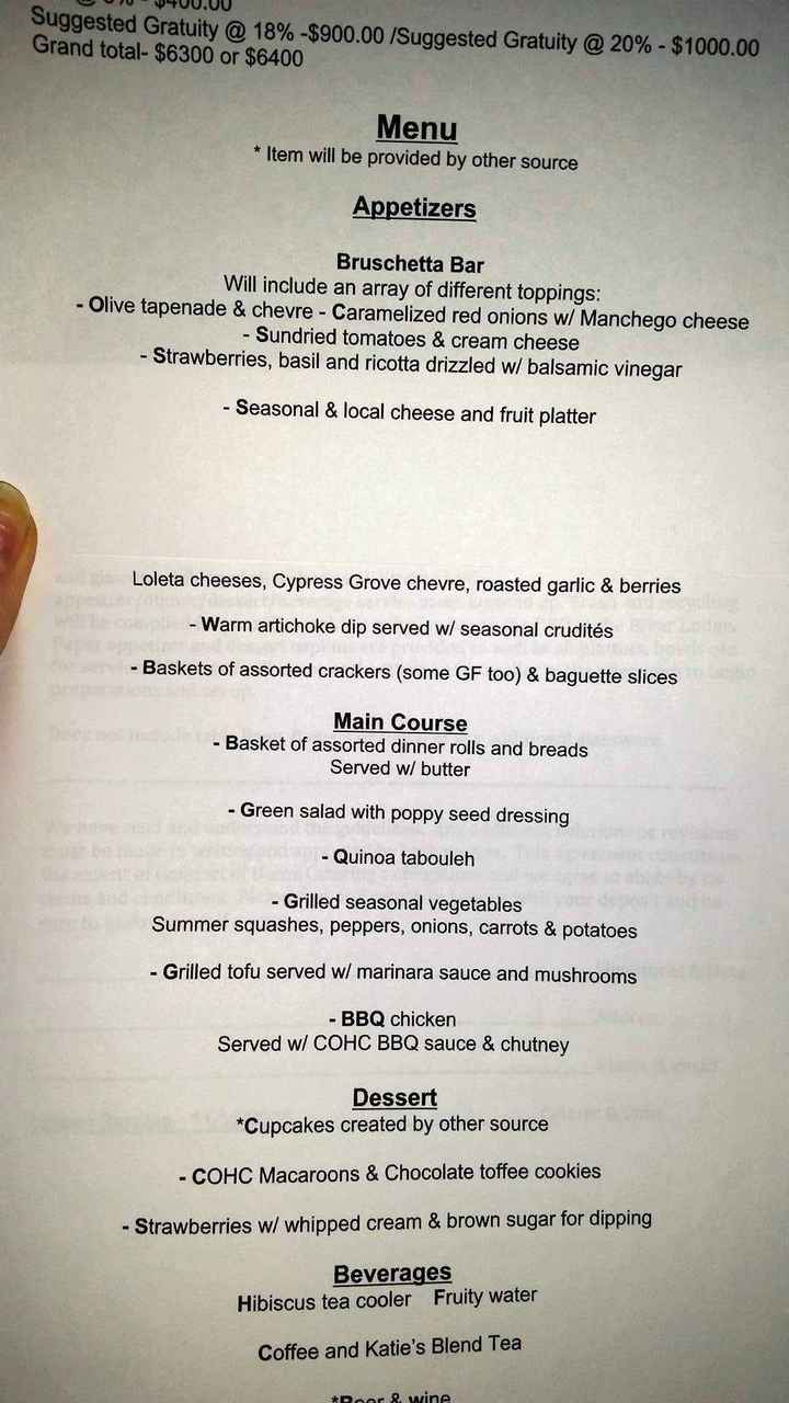 Caterer Prices