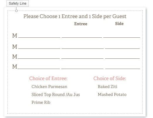 New Meal card