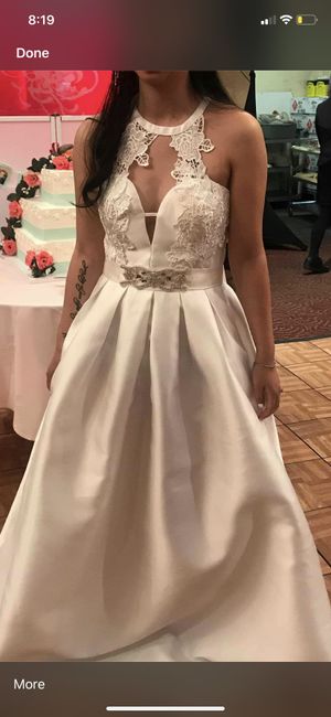 Simple plain/satin-ish wedding gown? Picture!! - 1