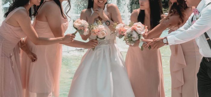 Bridesmaids: different styles in a few different shades 7