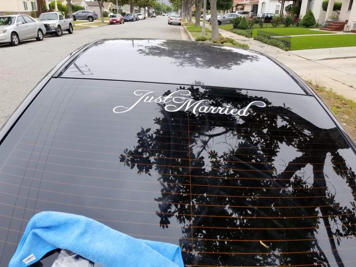 Decorating the get away car 😊 3