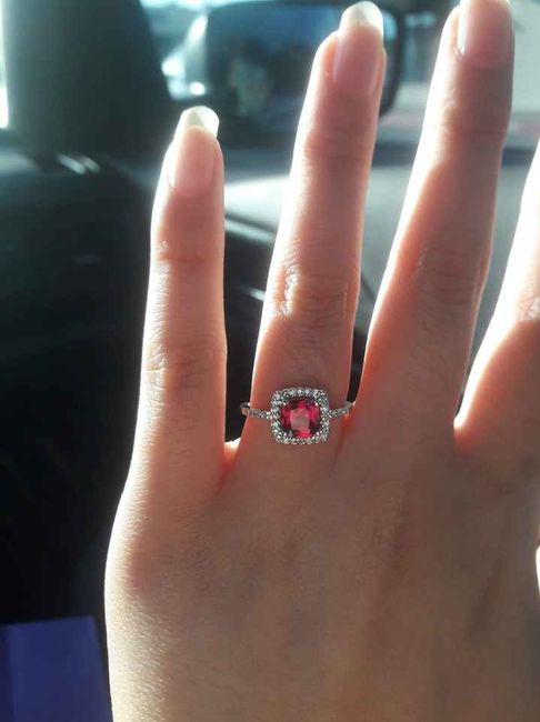 Please show me your non-diamond engagement/wedding ring 5