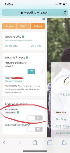 Wedding Website Not Searchable On Google 1