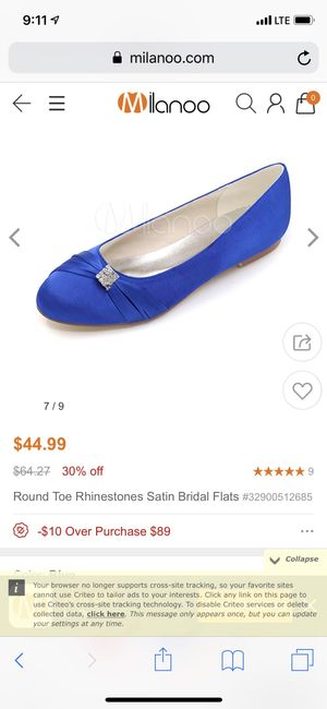 Blue lace flats - 1
