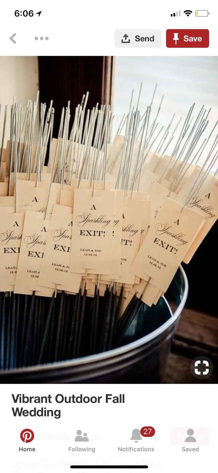 Sparkler Send-off: how to distribute and throw away?? - 3