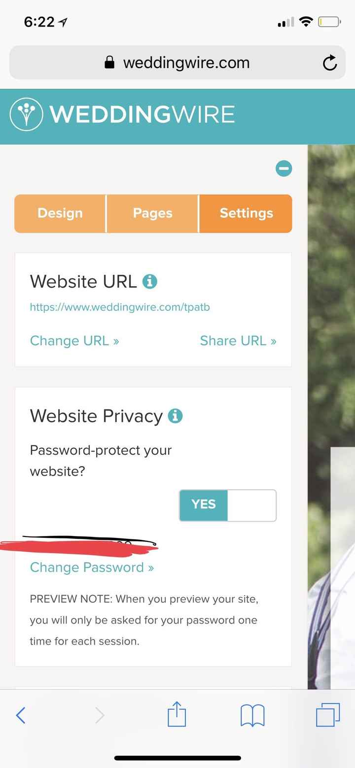 What is my wedding website url? - 1