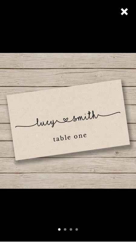 Escort cards