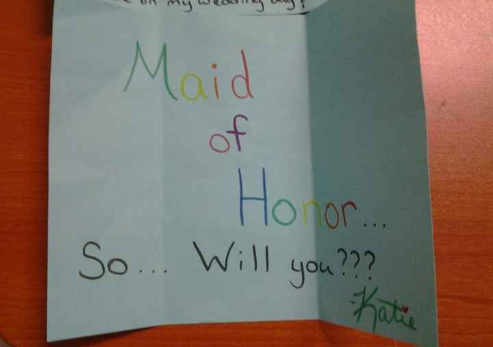 FINALLY asked my MOH to be my MOH... Haha!