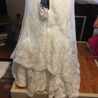 Wedding bustle problems