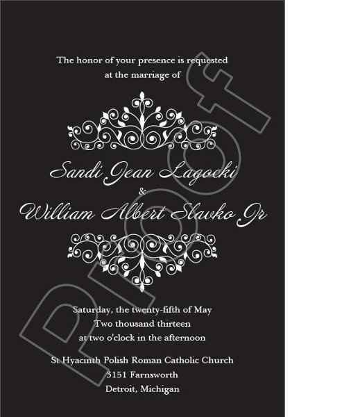 Sample Invitations *pics* Opinions please :)