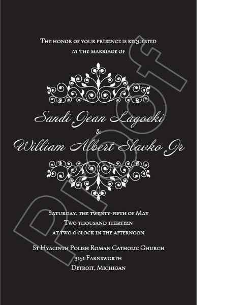 Sample Invitations *pics* Opinions please :)