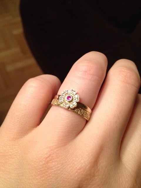 Creepily trying on my band while FH isn't at home...