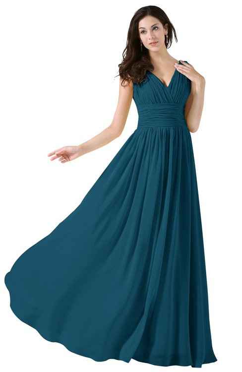 One of the dress styles the girls wore