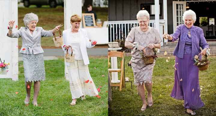 Grandma flower girls