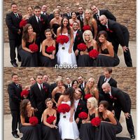 black and red