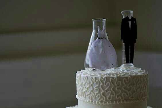 Wedding cake topper idea -- too obscure?