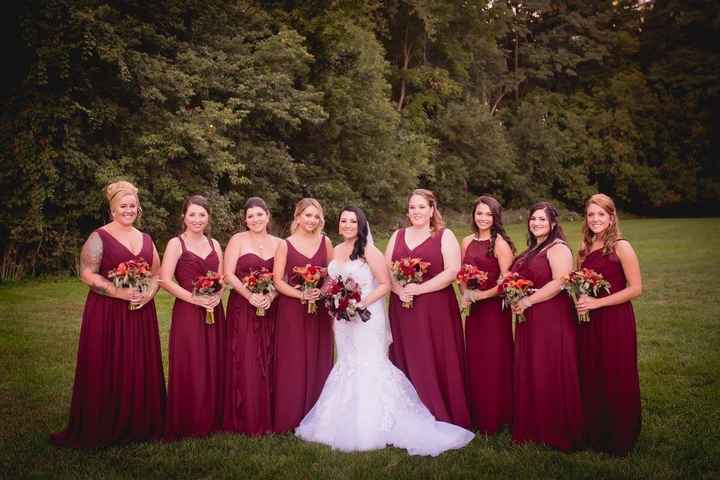 BM Dresses, same or mix matched?