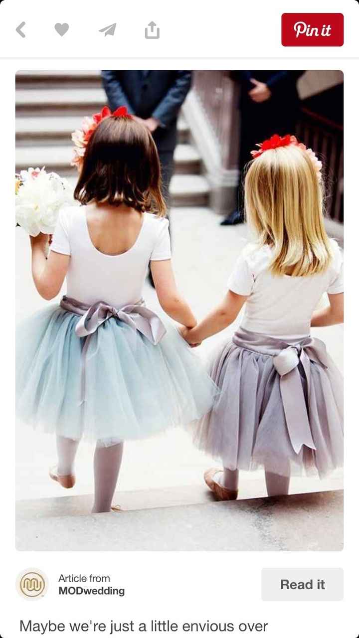 The flower girl struggle