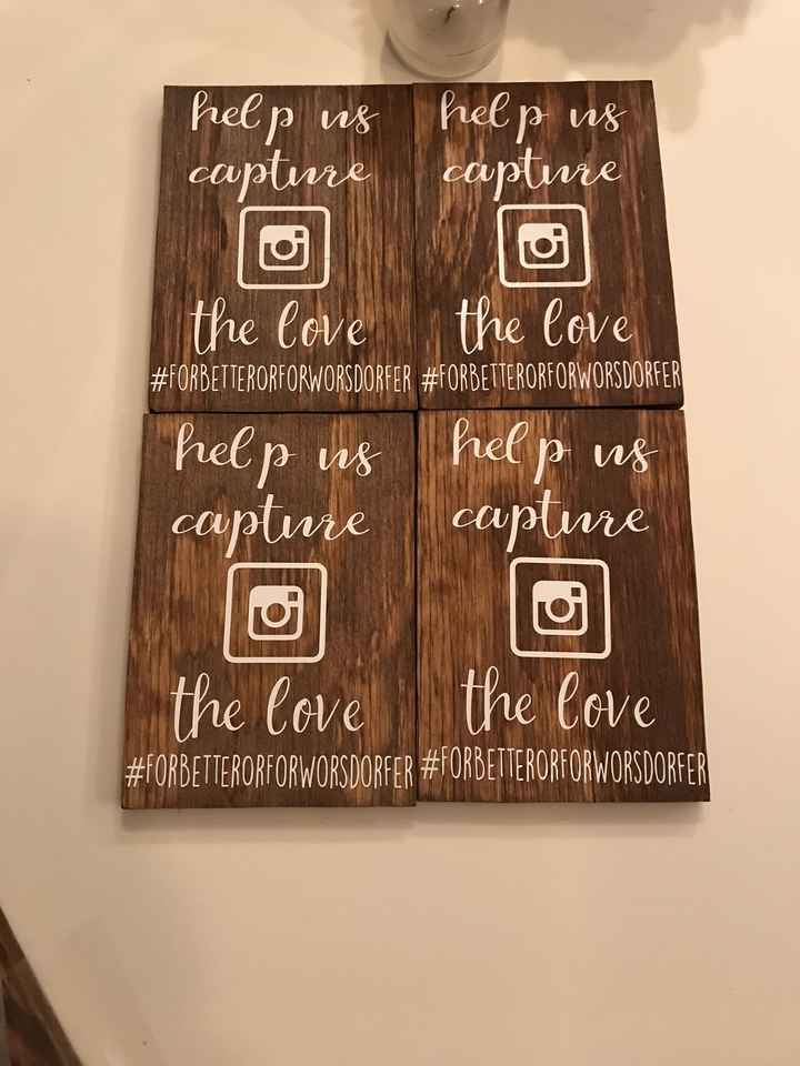 DIY wedding Signs are FINALLY done!