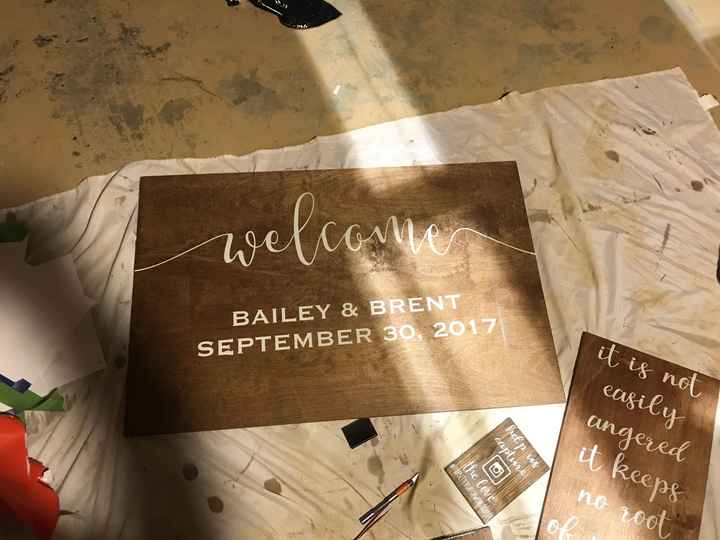 DIY wedding Signs are FINALLY done!