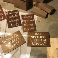DIY wedding Signs are FINALLY done!