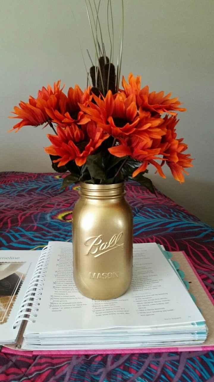 Fall centerpieces! For weddings on a tight budget!