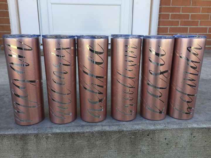 rose gold tumblers