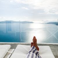 view from our balcony @ West East Suites