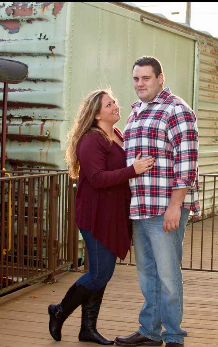 What did your fiance wear for engagement photos?