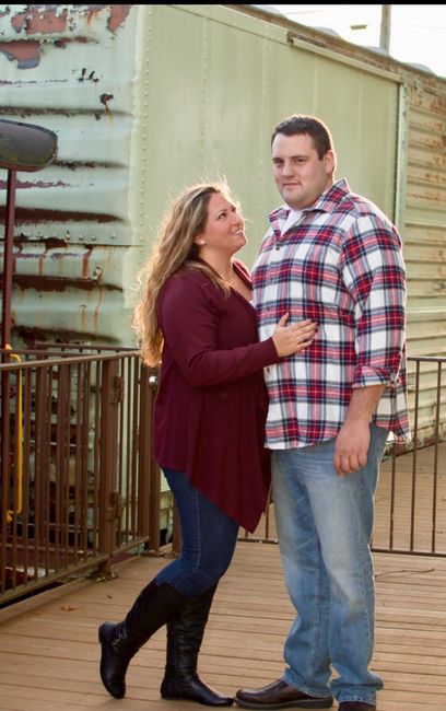 What did your fiance wear for engagement photos?
