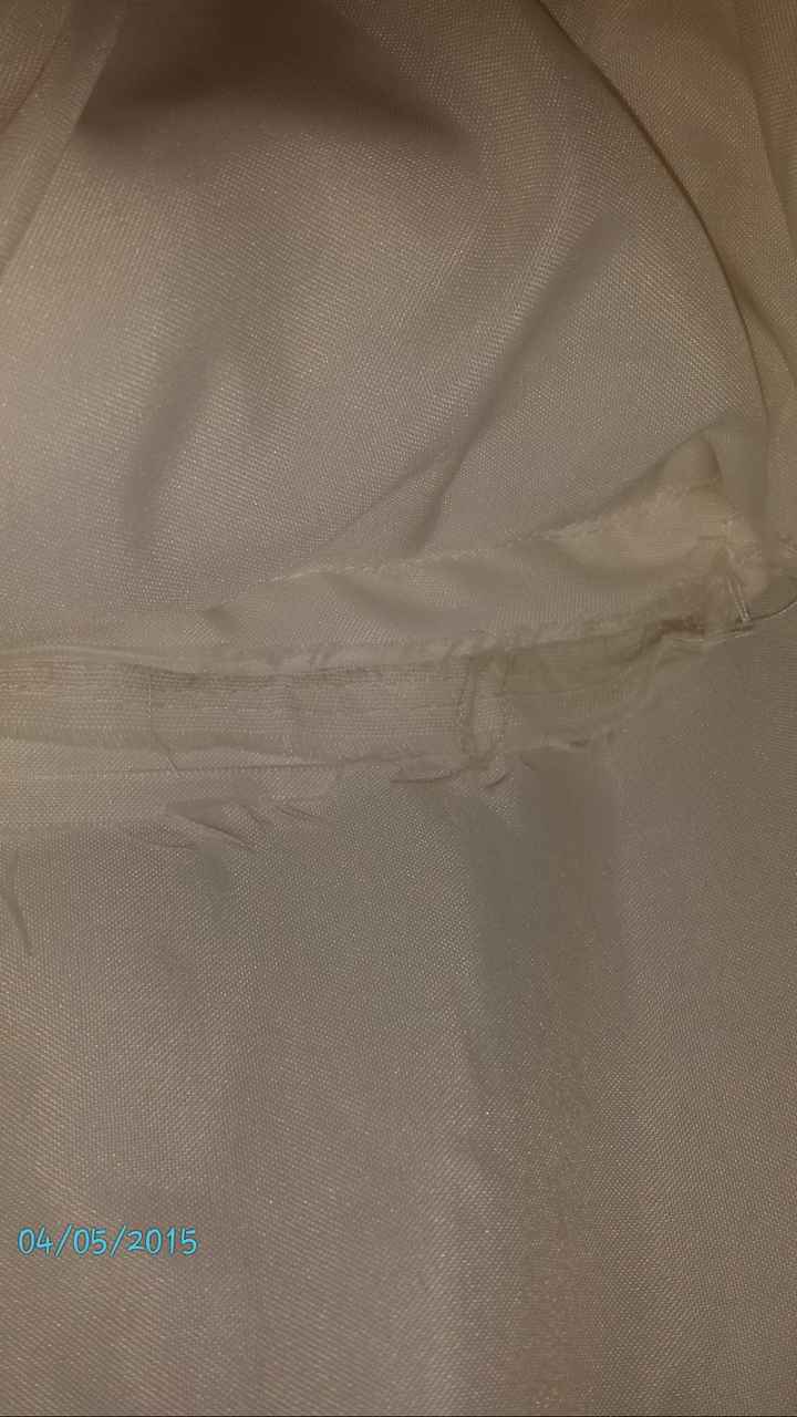 So my dress has a rip!!